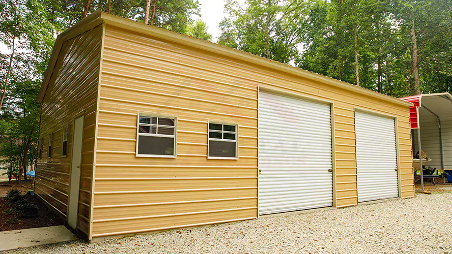 30x41x12 Vertical Roof Garage | Custom Triple Garage | Buy Now